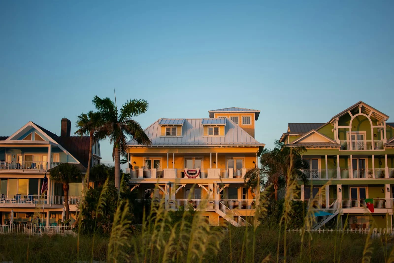A coastal beach house near the shore